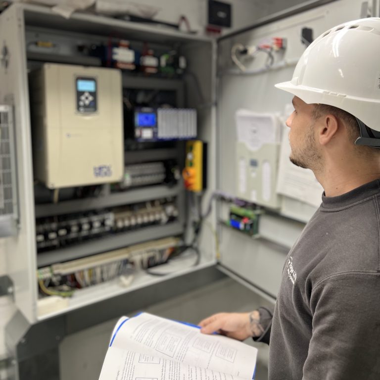 Forge Lifts engineer repairing a lift in London